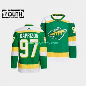 Dětské Hokejový Dres Minnesota Wild Kirill Kaprizov 97 Adidas 2022-2023 Reverse Retro Zelená Authentic